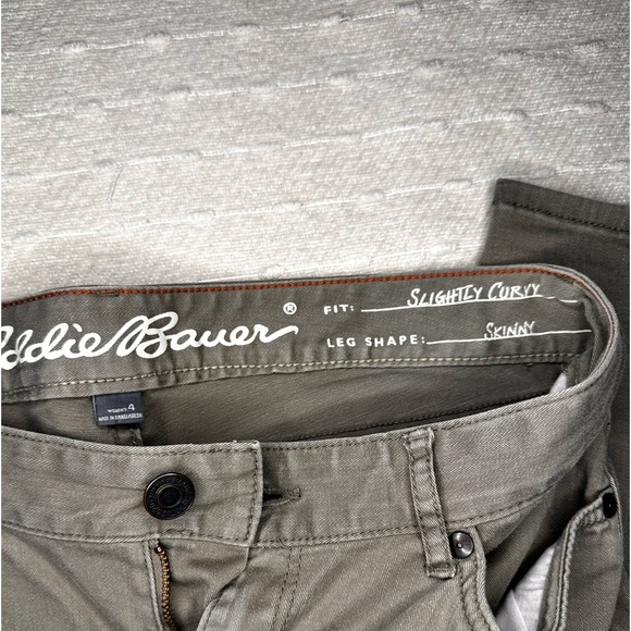 EDDIE BAUER Curvy  Jeans size 4 light tan - Picture 3 of 9